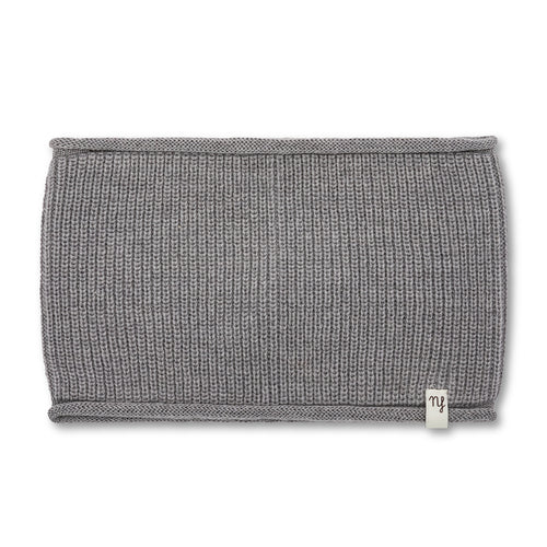 Ribbed Neck Warmer Grey Curl