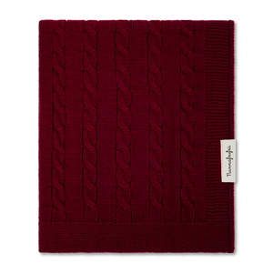 Coperta Treccia Borgogna