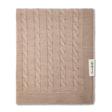 Carica l&#39;immagine nel visualizzatore di Gallery, Coperta Treccia Beige