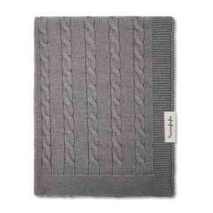 Grey Braid Blanket