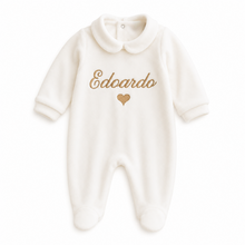 Load image into Gallery viewer, Personalized Chenille Sleepsuit
