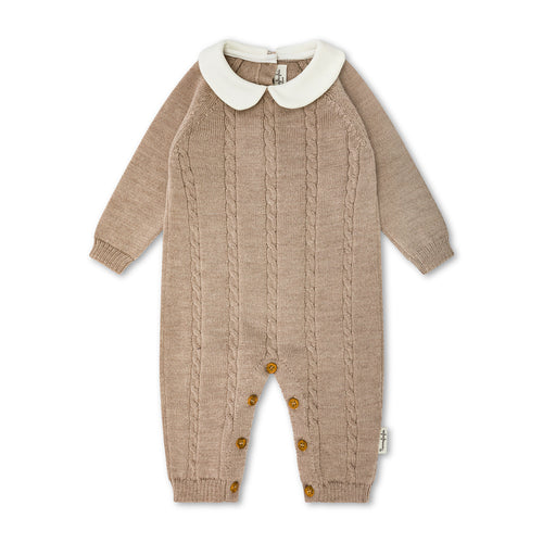 Tutina treccia Beige colletto