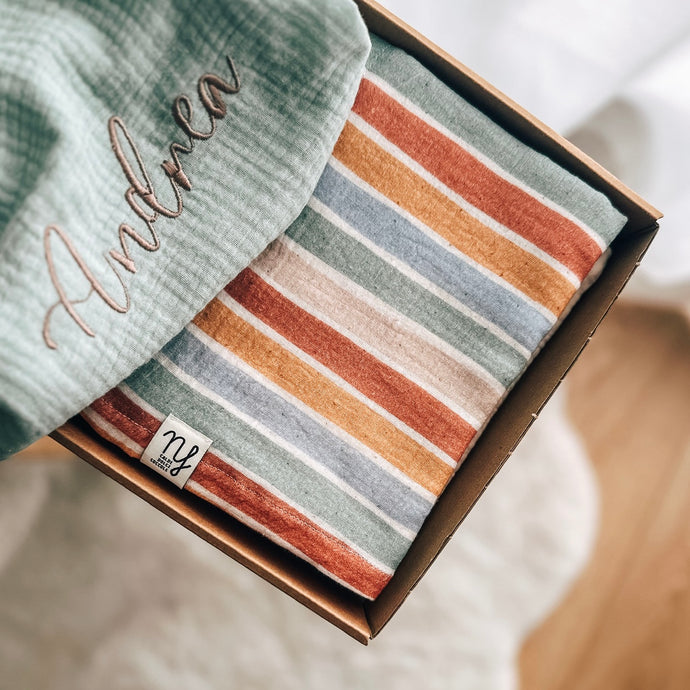 Baby set mussola Righe