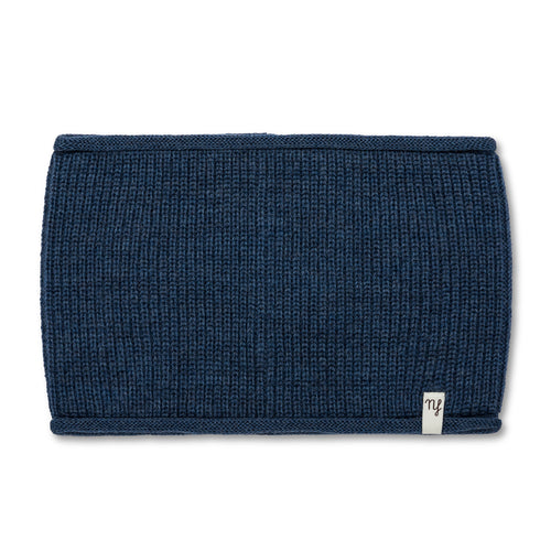 Ribbed Curl Denim Neck Warmer