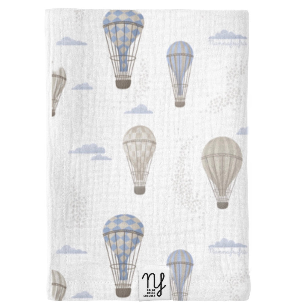 Mussola Mongolfiere azzurra