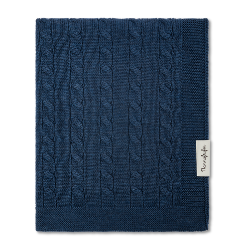 Coperta Treccia Denim