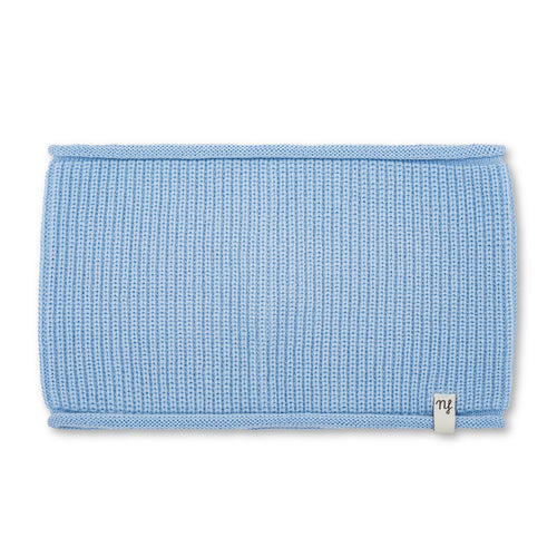 Ribbed Neck Warmer Blue Curl