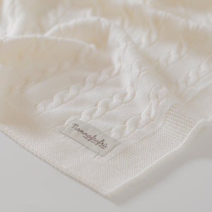 Coperta Treccia Ecru