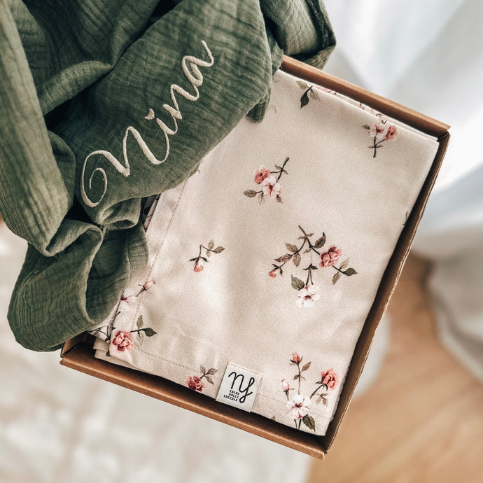 Baby set mussola Roses