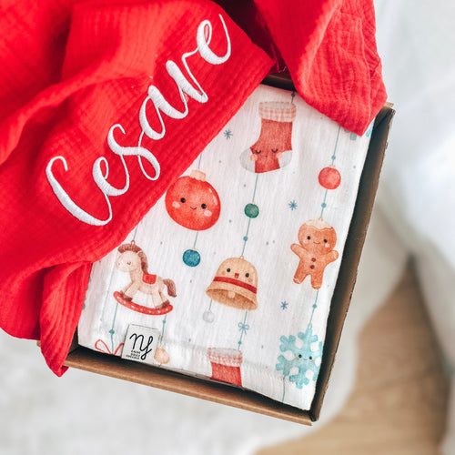 Baby set mussola Natale
