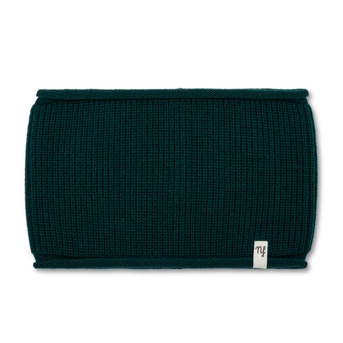 Green Curl Ribbed Neck Warmer