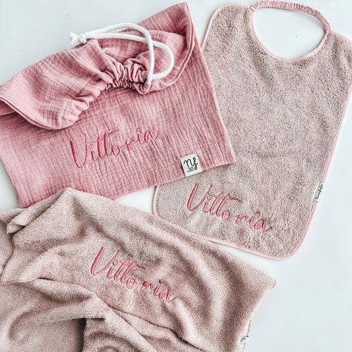 Set Asilo Rosa coccola