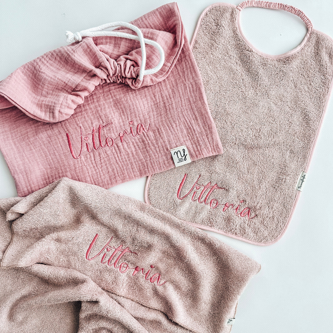 Set Asilo Rosa coccola