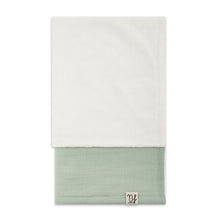 Load image into Gallery viewer, Coperta culla in mussola Salvia e soffice bamboo