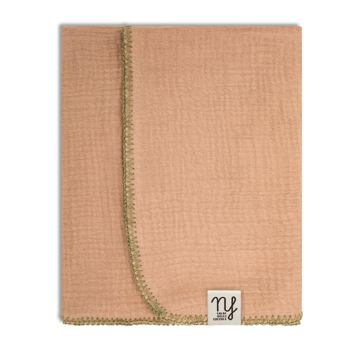 Mussola tripla garza Beige