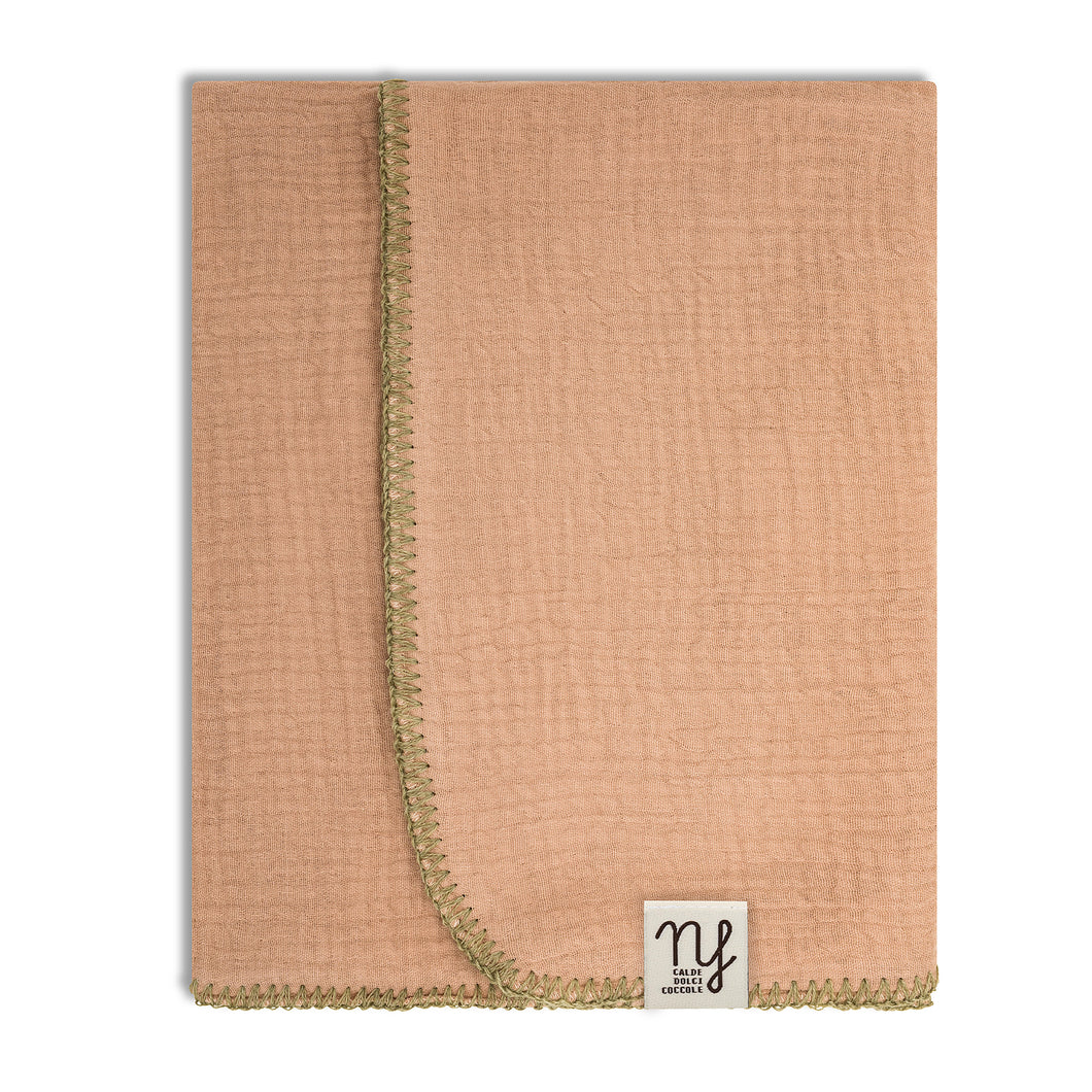 Mussola tripla garza Beige