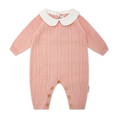 Tutina treccia Rosa colletto