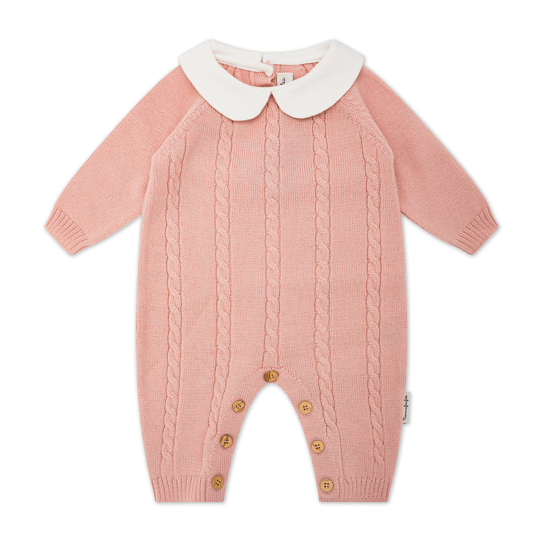 Tutina treccia Rosa colletto