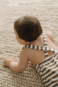Salopette Rigato Beige