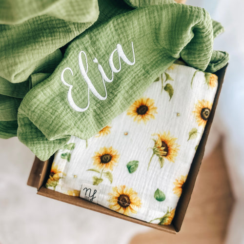 Baby set mussola Girasoli
