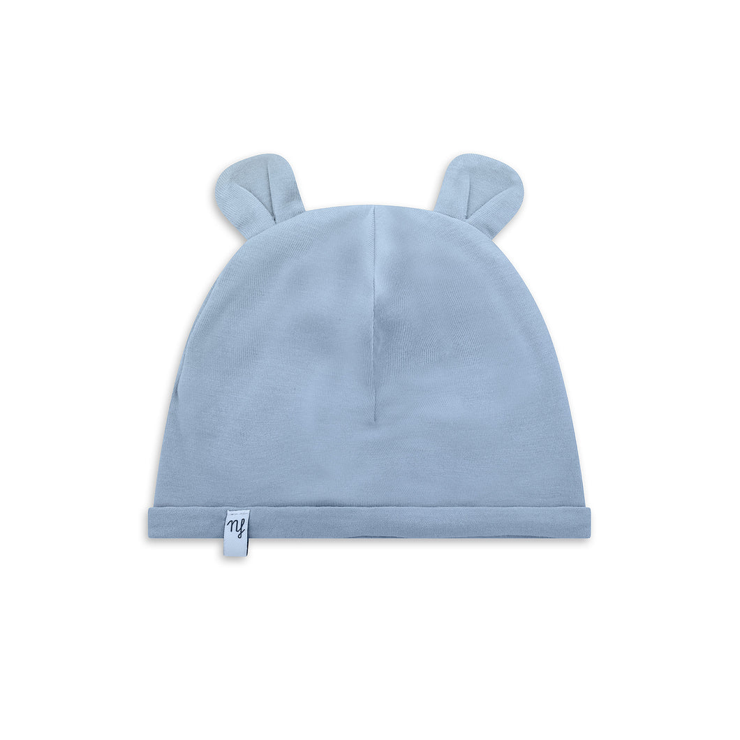 Cappellino orecchie Azzurro in bamboo