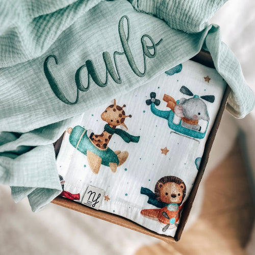 Baby set mussola Aereoplan