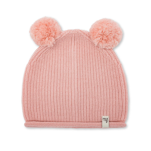 Pink Pompom Hat