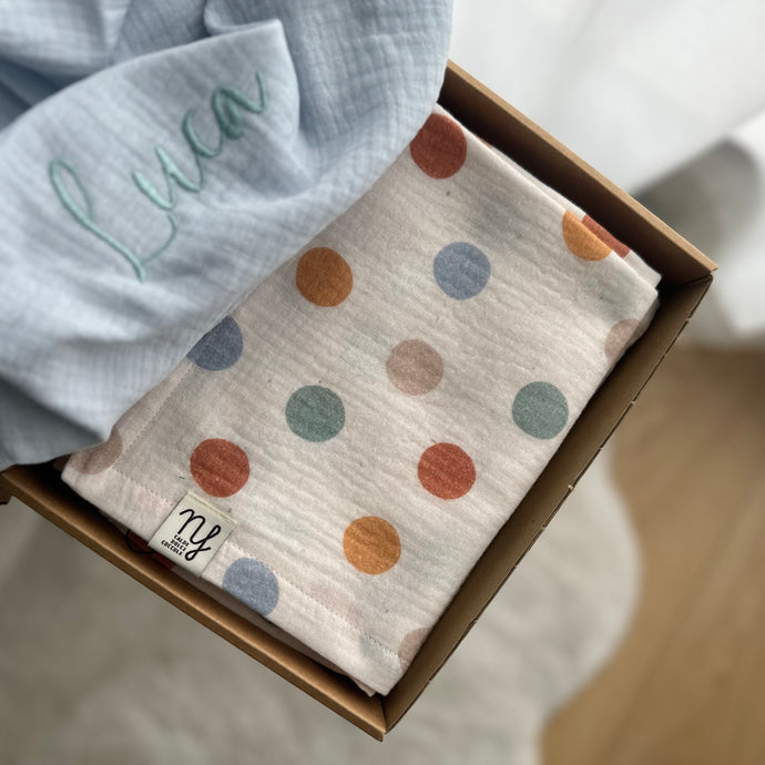 Baby set mussola Pois