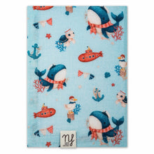 Carica l'immagine nel visualizzatore di Gallery, Baby set nascita Balena azzurra