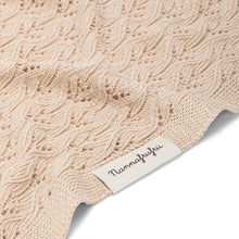 Load image into Gallery viewer, Openwork Blanket bamboo and cotton Beige