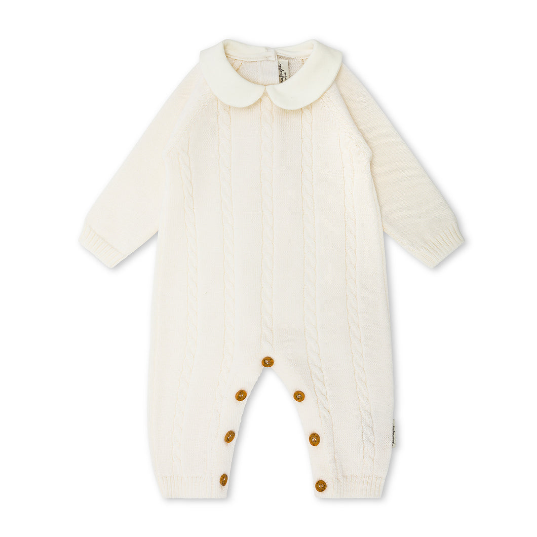 Tutina treccia Ecru Colletto