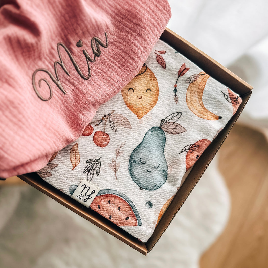 Baby set mussola Fruit