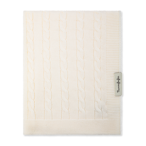 Coperta Treccia Ecru