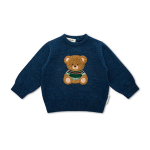 Maglione Teddy Denim