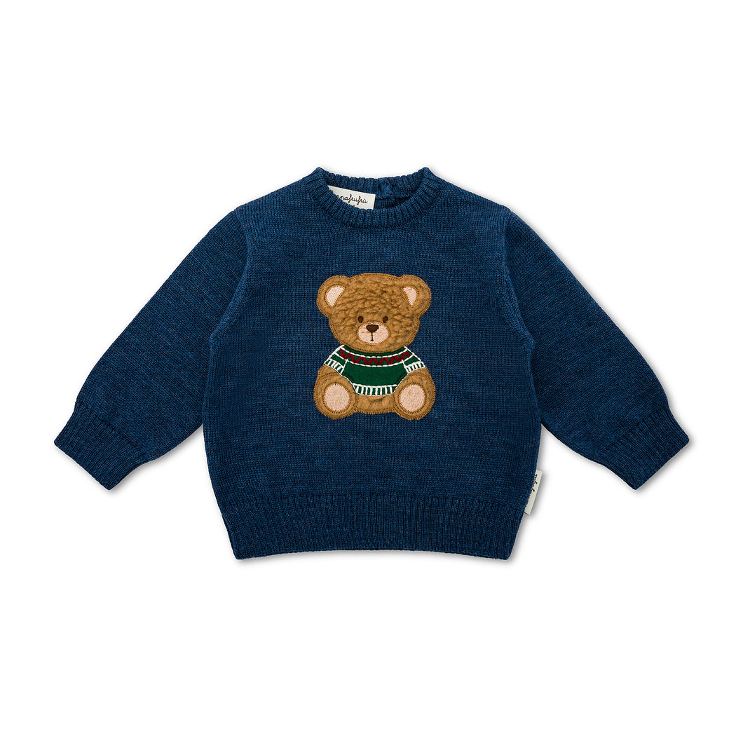 Maglione Teddy Denim